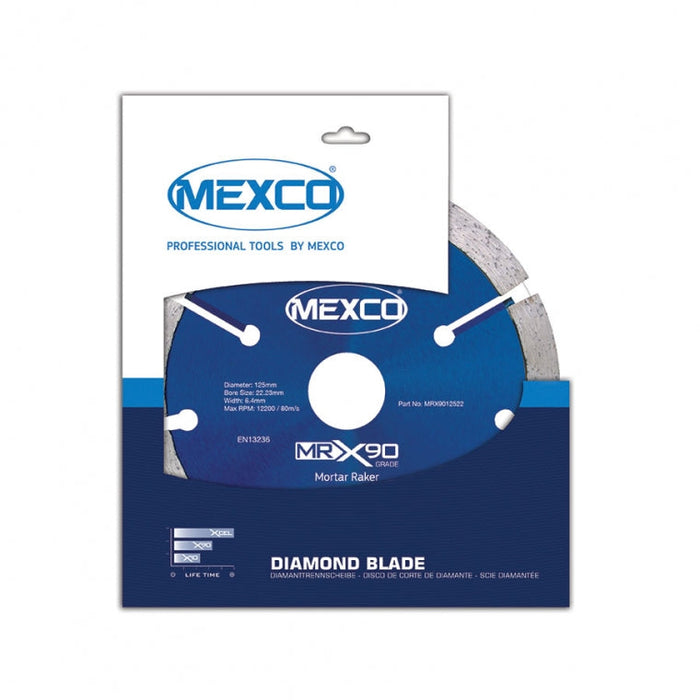 Mexco Mortar Raking Diamond Blade 125 x 6 x 22.23mm - MRX9012522