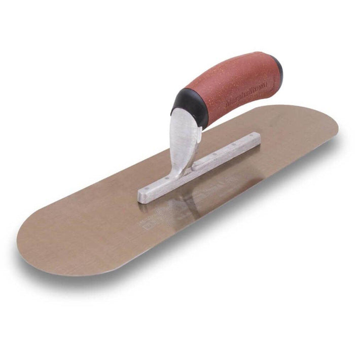 Marshalltown 254mm x 76mm Golden Stainless Steel Pool Trowel with DuraCork Handle MTSP10GSDC - 28578