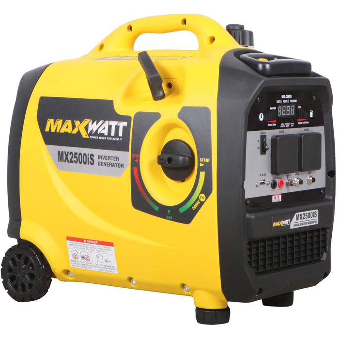 MaxWatt 4000W Petrol Inverter Generator with Electric Start MX2500IS