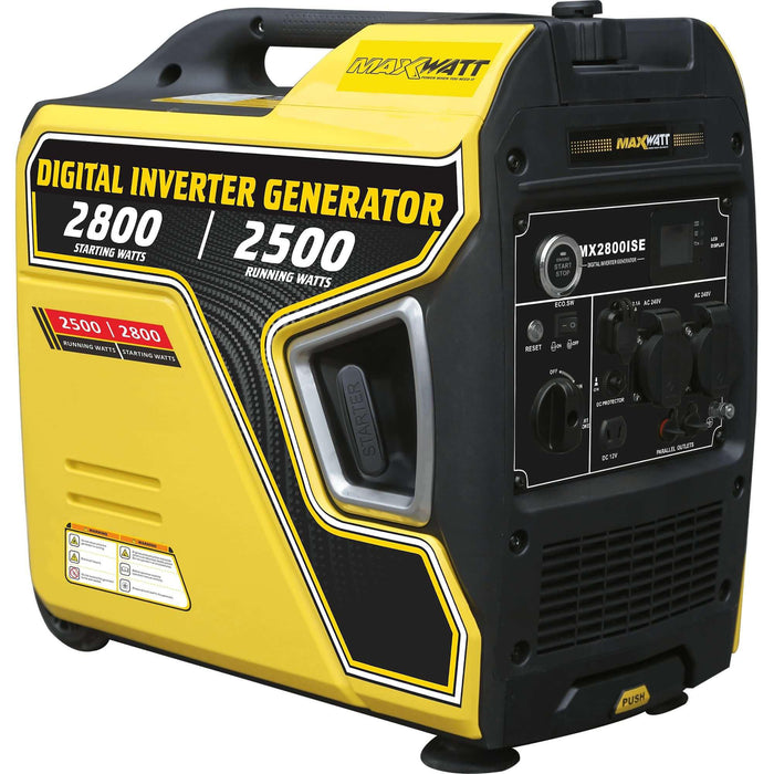 MAXWATT 2800W Pure Sine Digital Inverter Generator - MX2800ISE