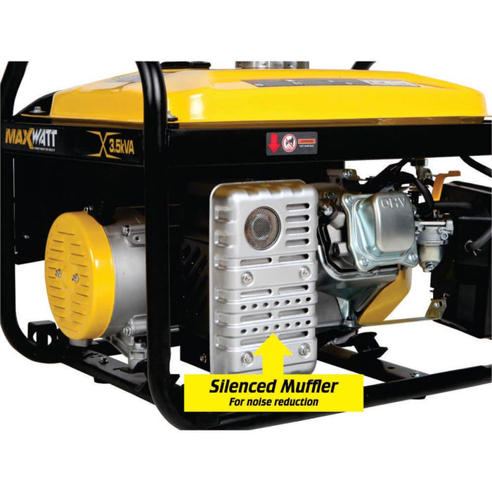 MaxWatt 3.5kVA Petrol Generator Recoil Start MX3000R