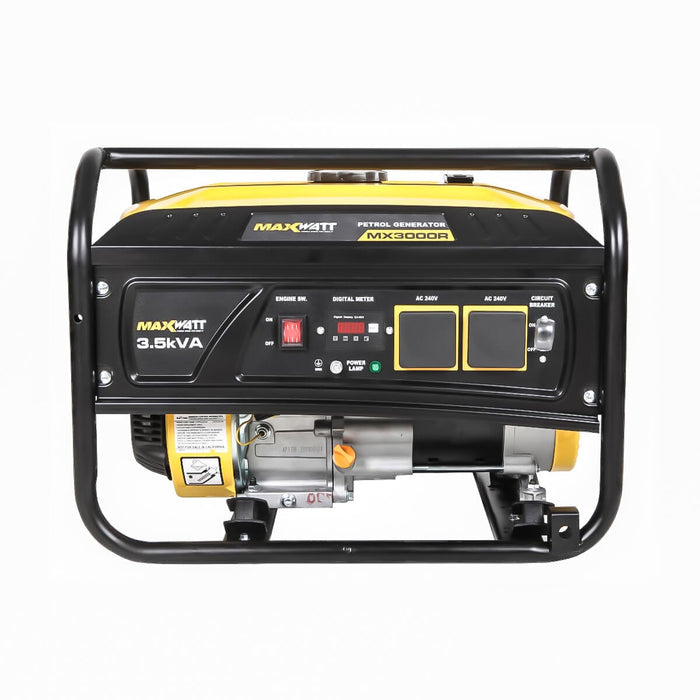 MaxWatt 3.5kVA Petrol Generator Recoil Start MX3000R