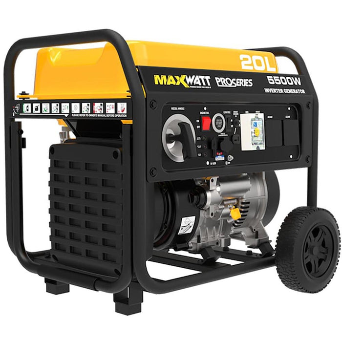 MaxWatt 5500 Watt Open Frame Inverter Generator Electric Start - MX6500I