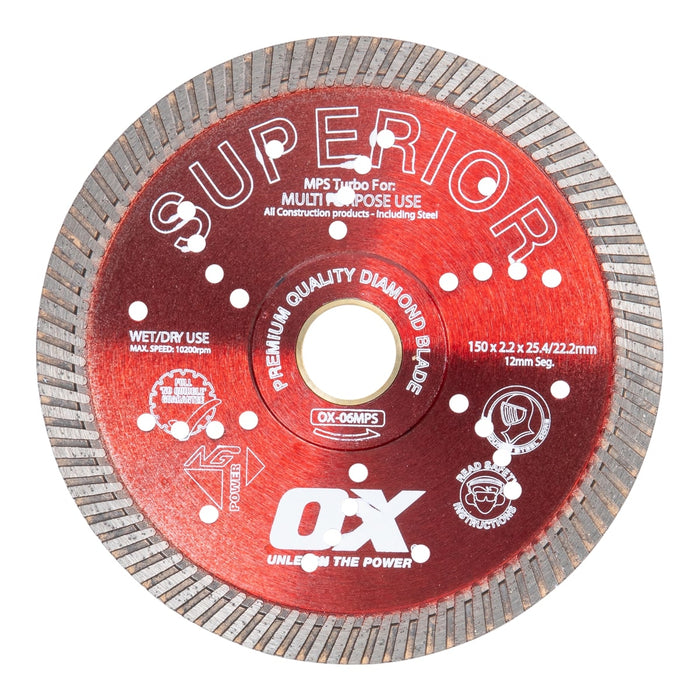 OX MPS SUPERIOR Turbo Diamond Blade