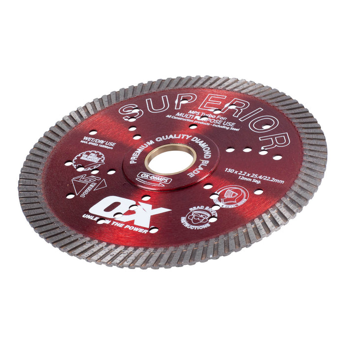 OX MPS SUPERIOR Turbo Diamond Blade