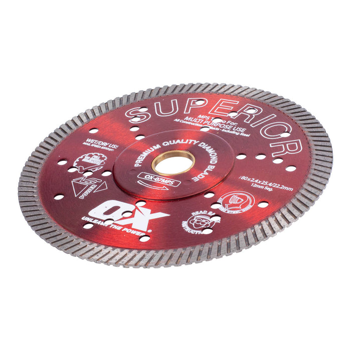 OX MPS SUPERIOR Turbo Diamond Blade