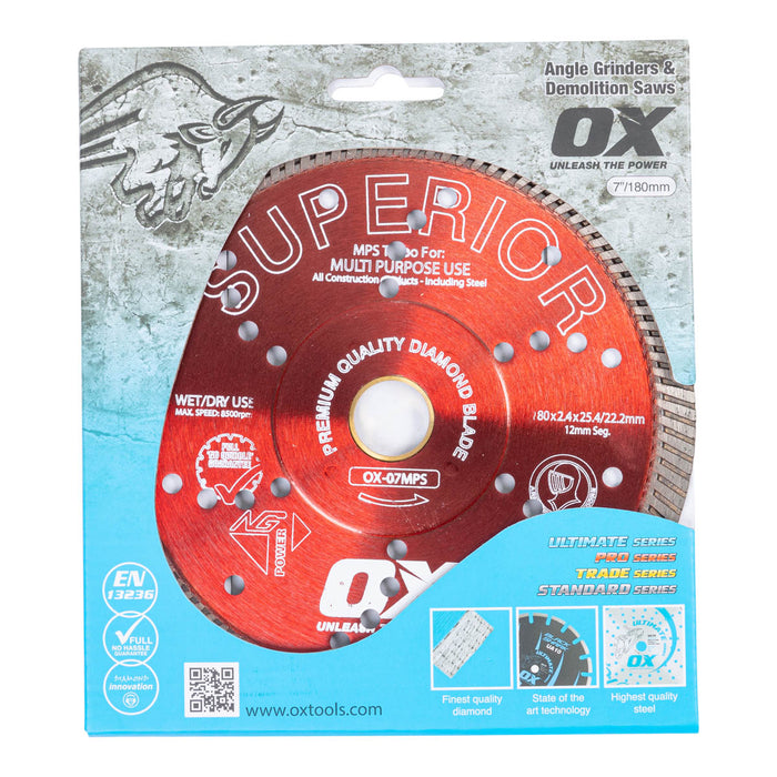 OX MPS SUPERIOR Turbo Diamond Blade