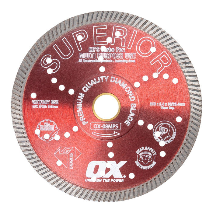 OX MPS SUPERIOR Turbo Diamond Blade