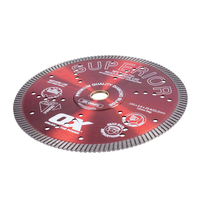 OX MPS SUPERIOR Turbo Diamond Blade