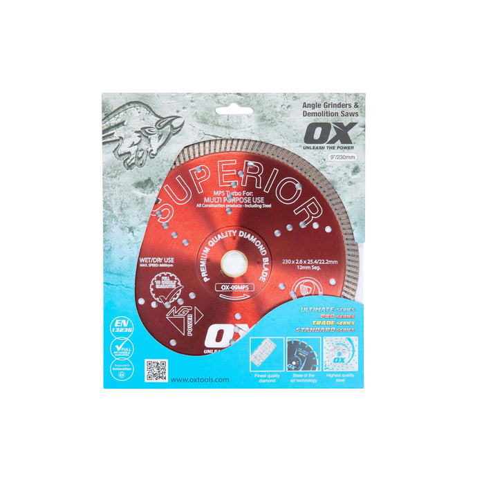 OX MPS SUPERIOR Turbo Diamond Blade