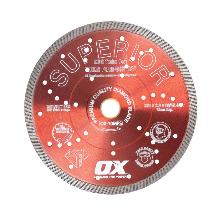 OX MPS SUPERIOR Turbo Diamond Blade