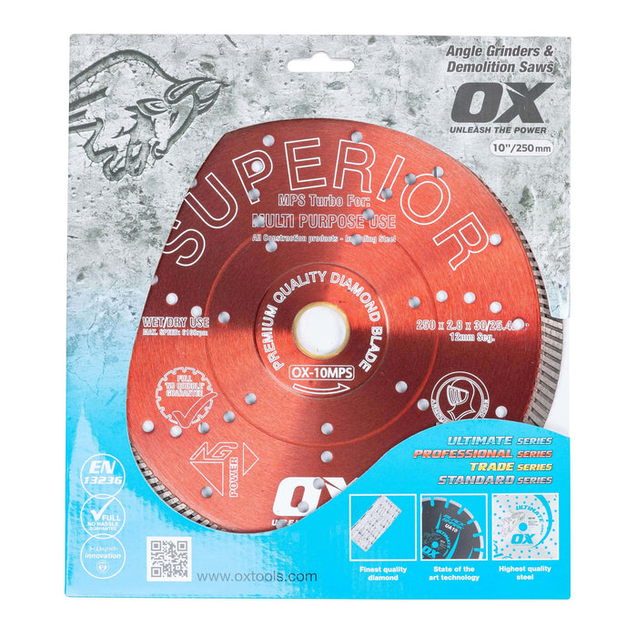 OX MPS SUPERIOR Turbo Diamond Blade