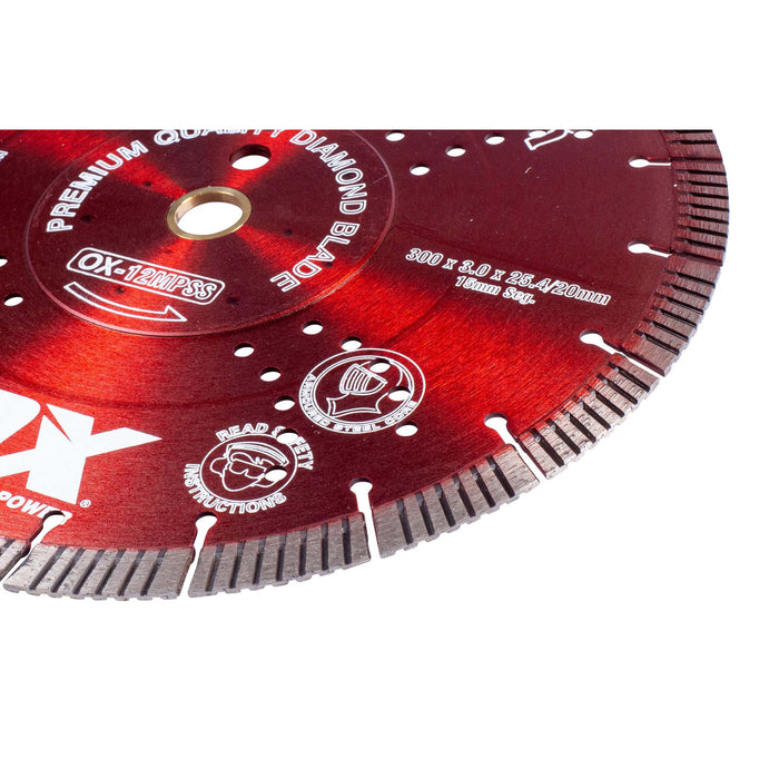 OX Diamond Blade Guaranteed to cut all Construction Products and Fast Cutting