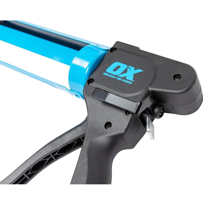 OX Tools 10OZ 7:1 Thrust Ratio Pro Rodless Caulking Gun OX-P044910