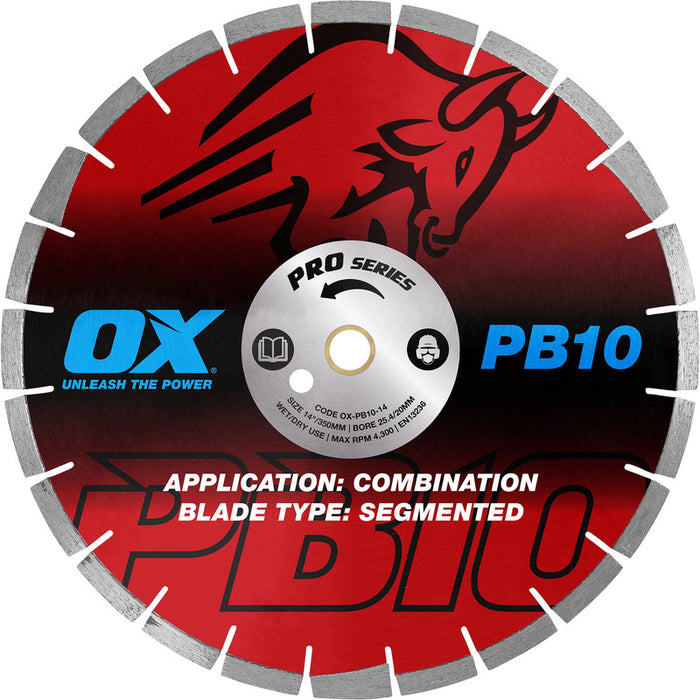 OX Professional PB10 Segmented Diamond Blade - Combination