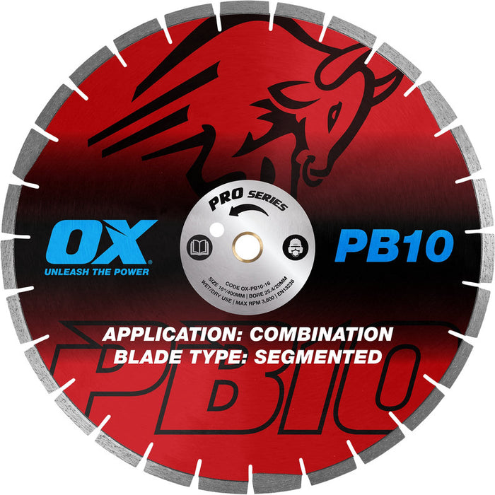 OX Professional PB10 Segmented Diamond Blade - Combination