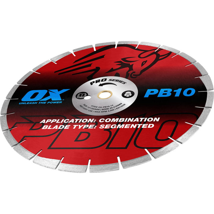 OX Professional PB10 Segmented Diamond Blade - Combination