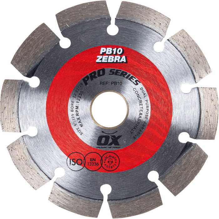 OX Professional PB10 Segmented Diamond Blade - Combination