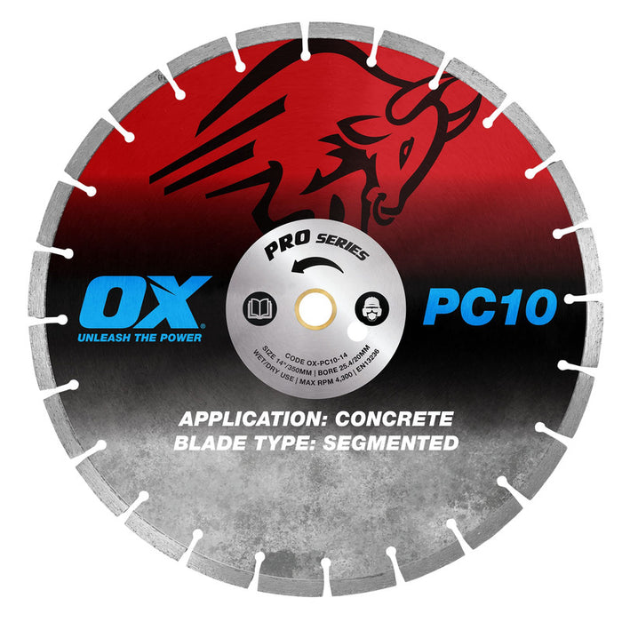 OX Pro PC10 Segmented Diamond Blade