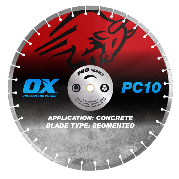 OX Pro PC10 Segmented Diamond Blade