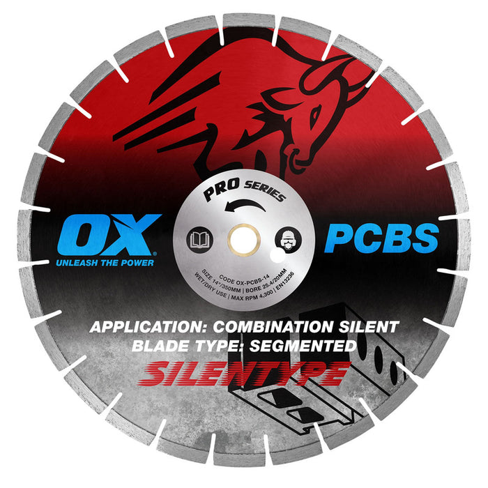 OX Professional PCBS Silent Diamond Blade - 50/50 Combination