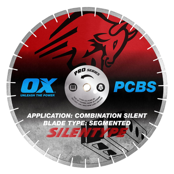 OX Professional PCBS Silent Diamond Blade - 50/50 Combination