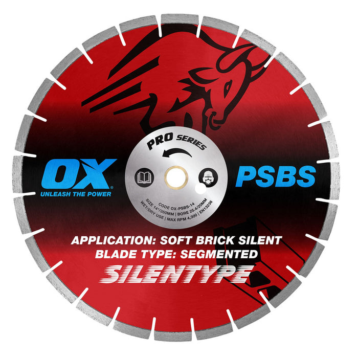 OX Professional PSBS Silent Diamond Blade - Soft Brick