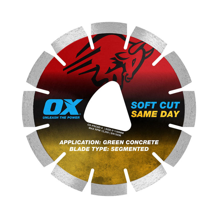 OX Pro 6" Soft Cut Same Day Diamond Blade