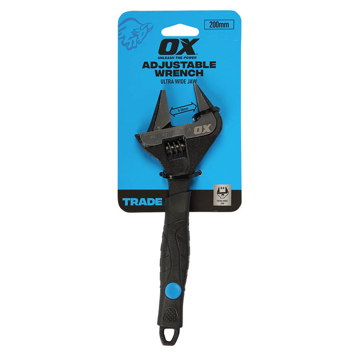 OX Trade Ultra Wide Jaw Adjustable Wrench