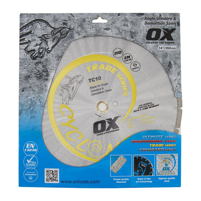 OX Premium Turbo Segmented Blade For Concrete/General Purpose