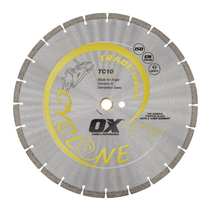 OX Premium Turbo Segmented Blade For Concrete/General Purpose