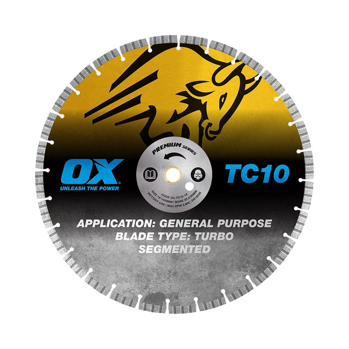 OX Premium Turbo Segmented Blade For Concrete/General Purpose