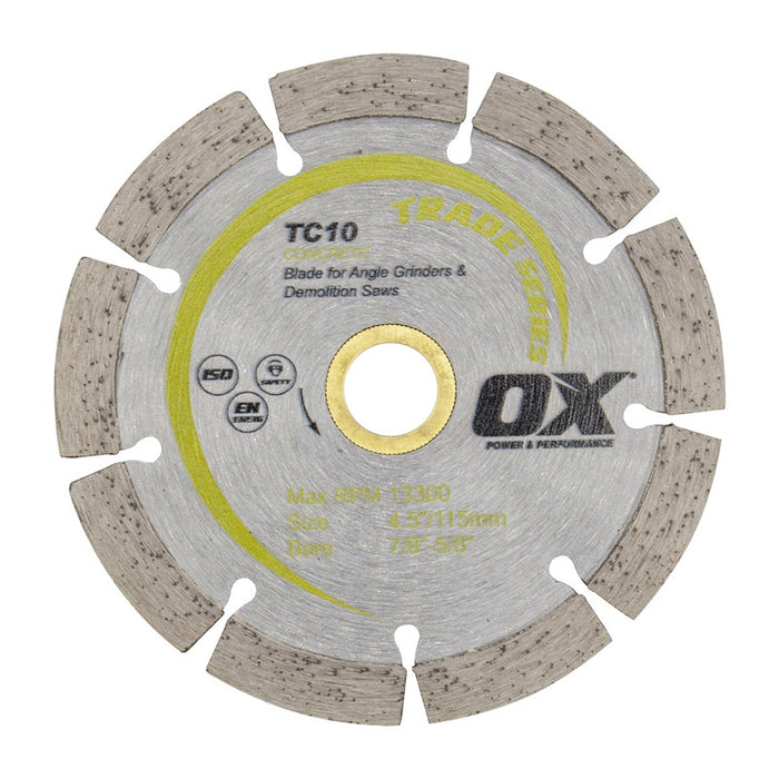 OX Premium Turbo Segmented Blade For Concrete/General Purpose