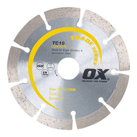 OX Premium Turbo Segmented Blade For Concrete/General Purpose