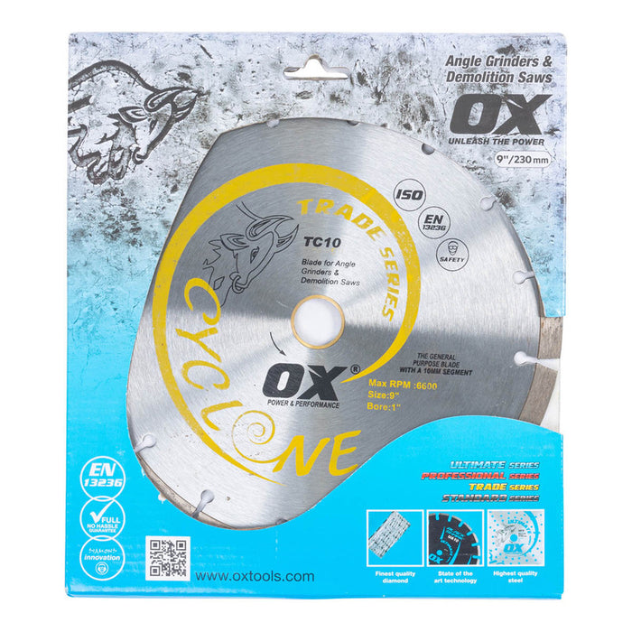 OX Premium Turbo Segmented Blade For Concrete/General Purpose