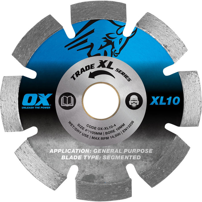 OX Trade XL-10 Segmented Diamond Blade - General Purpose