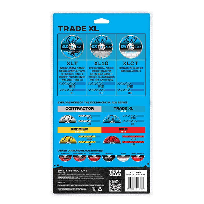 OX Trade 125mm/5 XL Diamond Blade 3 Pack