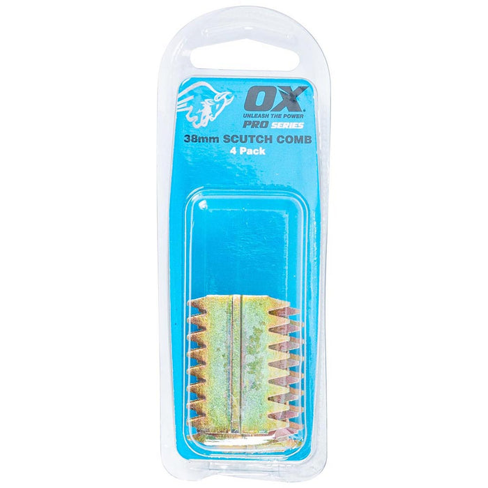 OX Professional Scutch Combs - 4 Pack