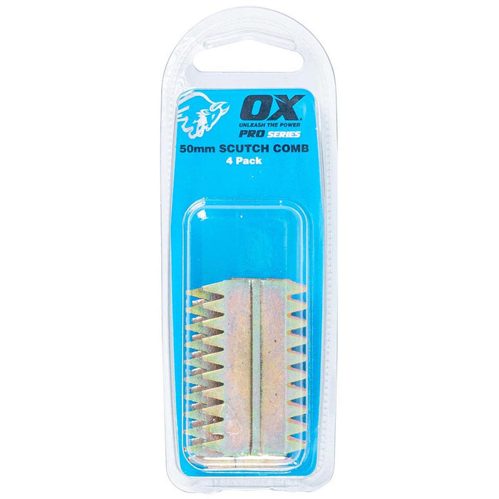 OX Professional Scutch Combs - 4 Pack