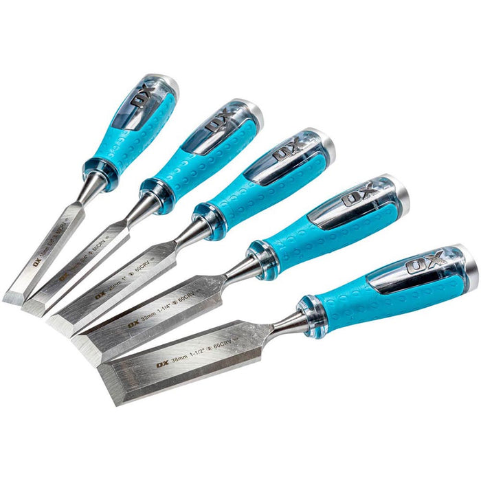 OX-Pro 5 Piece Chisel Set 16mm to 38mm OX-P370905