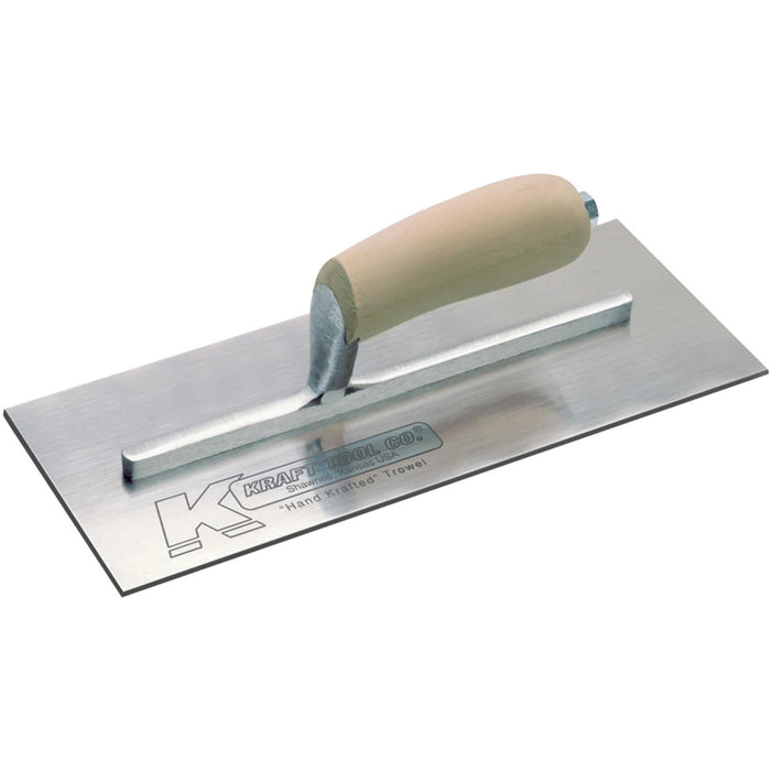 Kraft 11" x 4-3/4" Swedish Stainless Steel Finish Trowel PL547