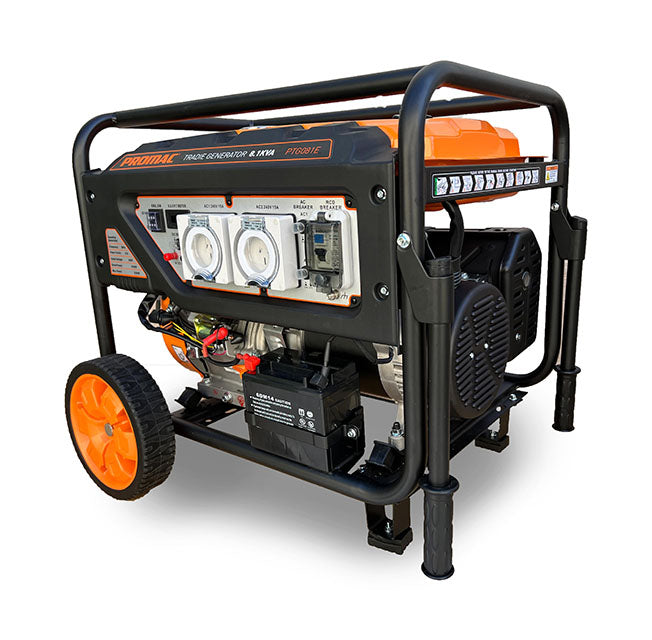 Promac 8.1kva Electric Start Tradie Generator with 420cc Engine PTG081E