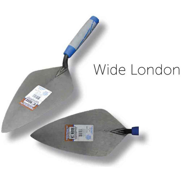 W.Rose RO316-12 12" Narrow London Brick Trowel With Leather Handle