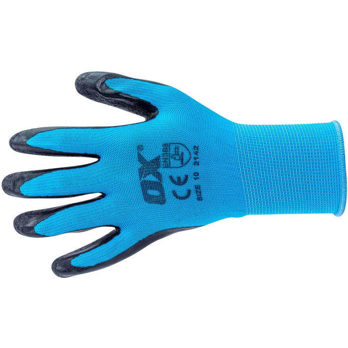 OX Polyester Lined Latex Glove - Pair