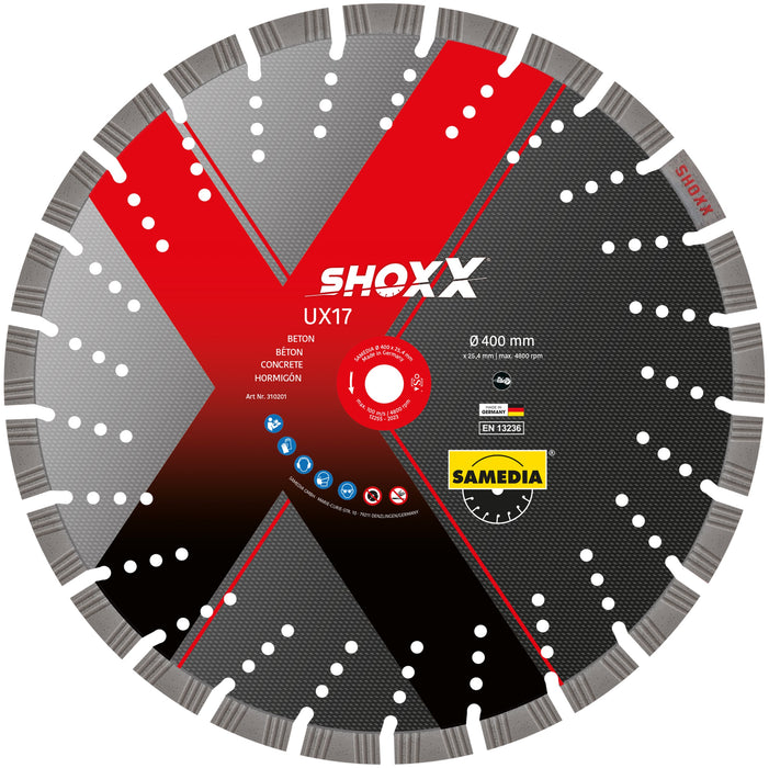 Samedia SHOXX UX17 Professional Diamond Concrete Blade 16” 400mm