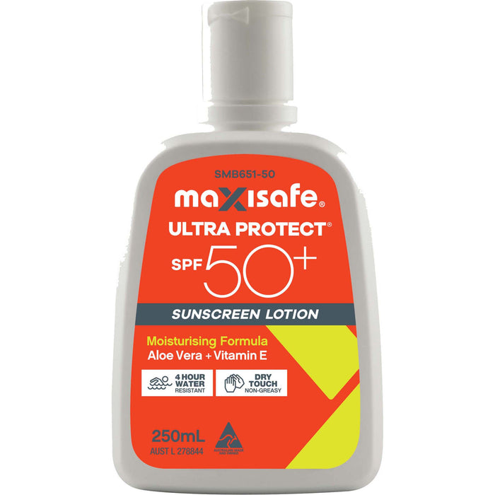 Maxisafe SPF 50+ Sunscreen  250ml Bottle SMB651-50