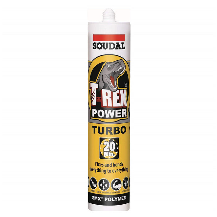 Soudal T-Rex 290ml Power Turbo White 128371