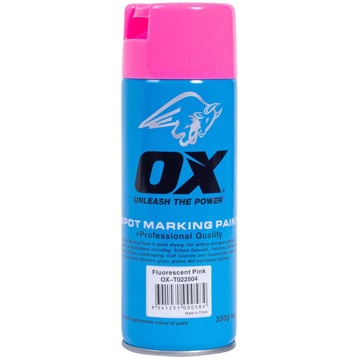 OX Trade Fluro Spot Marking Paint, 12pk