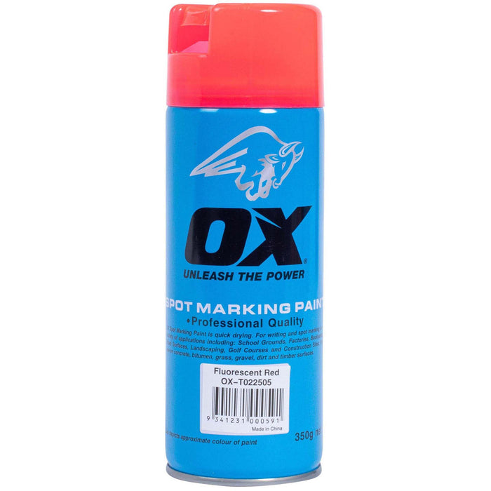 OX Trade Fluro Spot Marking Paint, 12pk