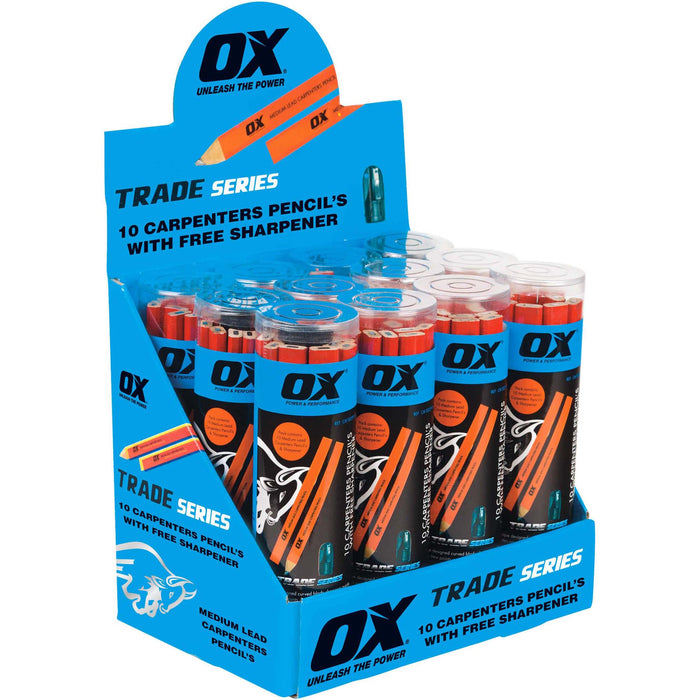 OX Trade Carpenters Pencils - 10 pack